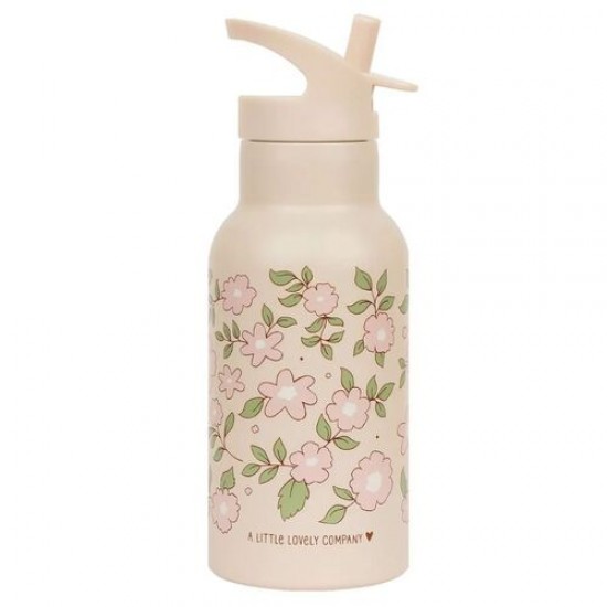 A Little Lovely Company Μπουκάλι με διπλό τοίχωμα από ανοξείδωτο ατσάλι 350ml Blossoms Pink